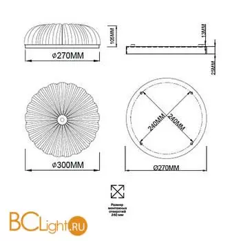 Потолочный светильник Sonex TESORO 7719/36L - Фото 1