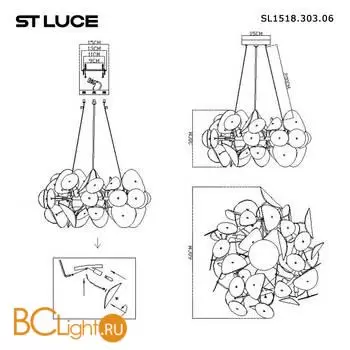 Подвесной светильник ST Luce DAHLIA SL1518.303.06 - Фото 6
