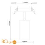 Встраиваемый светильник ST Luce Dario ST303.508.01 - Схема