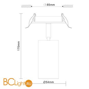 Встраиваемый светильник ST Luce Dario ST303.408.01 - Схема