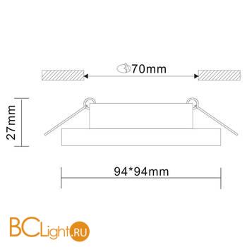 Встраиваемый светильник ST Luce Gera ST205.518.01 - Схема