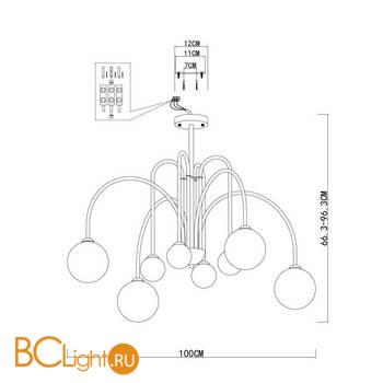 Люстра ST Luce Jineto SL1204.402.08 - Схема