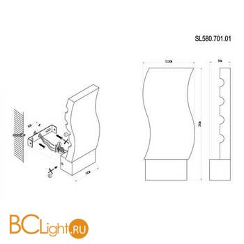 Настенный светильник ST Luce SL580.701.01 - Схема