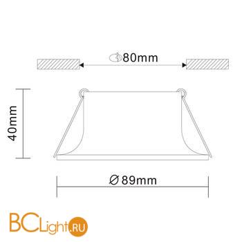 Встраиваемый светильник ST Luce Mobarra ST202.508.01 - Схема