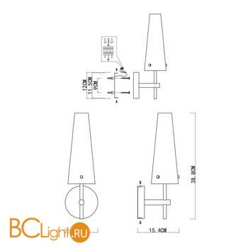 Бра ST Luce Morave SL1209.301.01 - Схема