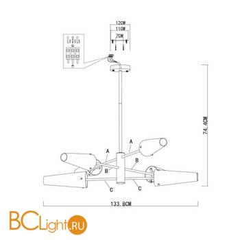 Люстра ST Luce Morave SL1209.302.06 - Схема
