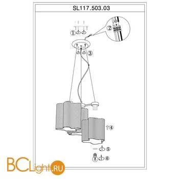 Подвесной светильник ST Luce SL117.503.03 - Фото 1