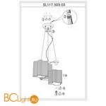 Подвесной светильник ST Luce SL117.503.03 - Фото 1