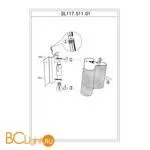 Настенный светильник ST Luce SL117.511.01 - Фото 0