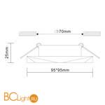 Встраиваемый светильник ST Luce Ovasis ST203.408.01 - Схема