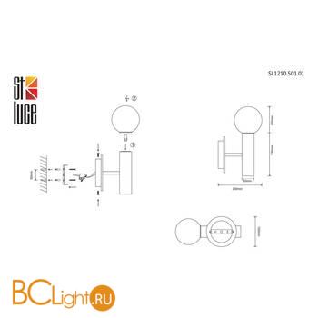 Бра ST Luce Pietra SL1210.501.01 - Схема