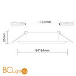 Встраиваемый светильник ST Luce Quosis ST204.508.01 - Схема