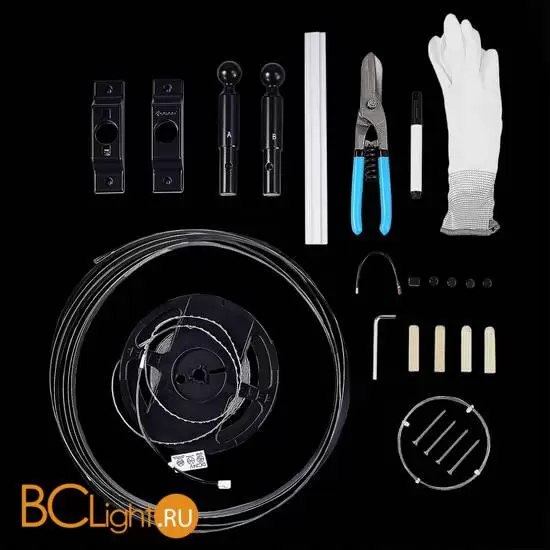 Тросовая световая система ST Luce Черный LED 1*13,5W 3000K ST961.437.14 Тросовая световая система ST Luce Черный LED 1*13,5W 3000K ST961.437.14