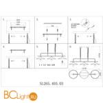 Подвесной светильник ST Luce Scarno SL265.403.03 - Схема