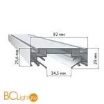 Профиль для монтажа однофазного шинопровода ST Luce ST001.129.00 - Фото 0