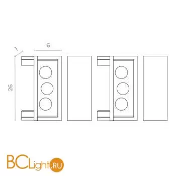 Торцевая заглушка (2 шт) ST Luce SKYFLAT ST067.509.19 - Фото 0