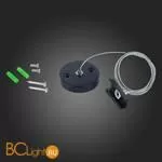 Тросовый подвес для магнитного шинопровода Skyline 220V черный ST Luce ST015.422.17 - Фото 1