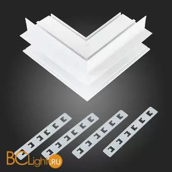 Внешний угол-соединитель для встраиваемого магнитного шинопровода под ГКЛ 12мм ST Luce Skyline 48 ST007.559.12 - Фото 0