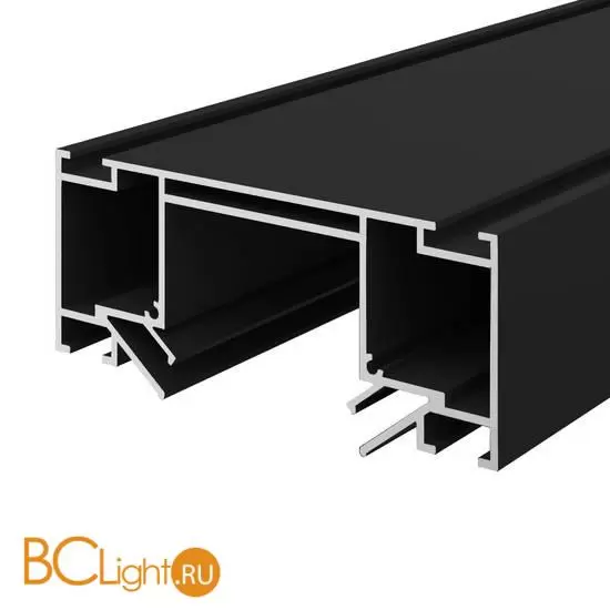 Профиль для монтажа 48 под натяж. потолок ST-Luce Черный L2000мм (Заглуш внеш 2 в ком) Skyline 48 ST1047.429.02