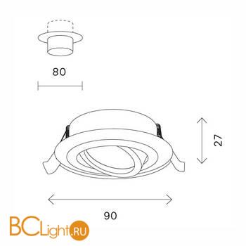 Встраиваемый светильник ST Luce ST251.418.01 - Схема