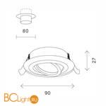 Встраиваемый светильник ST Luce ST251.418.01 - Схема