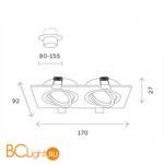 Встраиваемый светильник ST Luce ST251.508.02 - Схема