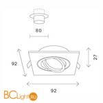 Встраиваемый светильник ST Luce ST251.508.01 - Схема