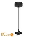 Подвесной токопроводящий угловой соединитель с подводом питания Черный ST Luce Techno ST1601.459.00 - Фото 0