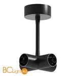 Потолочный токопроводящий X-коннектор Черный ST Luce Techno ST1602.469.00 - Фото 1