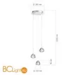 Подвесной светильник ST Luce WATERFALL SL6017.101.03 - Фото 3