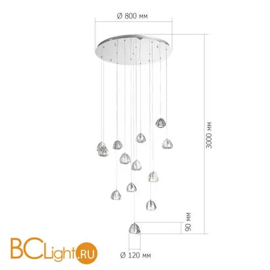 Подвесной светильник ST Luce WATERFALL SL6017.101.13