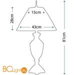 Настольная лампа Stiffel Cincinnati SF/CINCINNATI - Схема