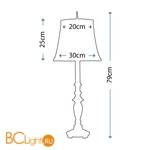 Настольная лампа Stiffel Maine SF/MAINE - Схема