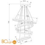 Подвесной светильник Stilfort Planetary 4005/02/04PL - Схема