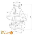 Подвесной светильник Stilfort Planetary 4005/02/03P - Схема