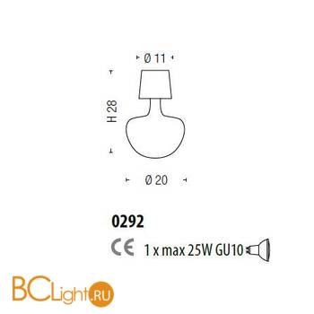 Потолочный светильник Sylcom Aphros 0292 TOP - Схема