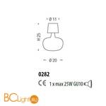 Потолочный светильник Sylcom Aphros 0282 CR - Схема