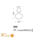 Потолочный светильник Sylcom Aphros 0292 CR - Схема