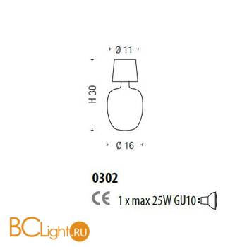 Потолочный светильник Sylcom Aphros 0302 CR - Схема