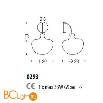 Бра Sylcom Aphros 0293 AMT - Схема