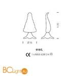 Настольная лампа Sylcom Bembo 919/L RCR - Схема