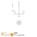 Люстра Sylcom Can Can 2120/9 BL - Схема