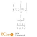Люстра Sylcom Can Can 2121/10 FU - Схема