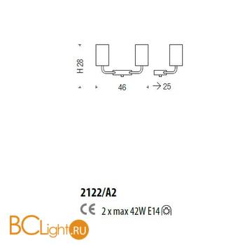 Бра Sylcom Can Can 2122/A2 FU - Схема