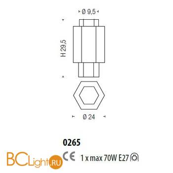Потолочный светильник Sylcom Casa Blanca 0265 TOP - Схема