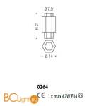 Потолочный светильник Sylcom Casa Blanca 0264 D GOL - Схема