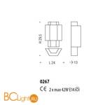 Настенный светильник Sylcom Casa Blanca 0267 FU - Схема