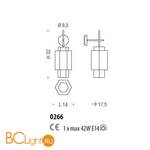 Бра Sylcom Casa Blanca 0266 BL - Схема