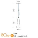 Подвесной светильник Sylcom Chaotic 0190 TOP - Схема