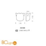 Бра Sylcom Contarini 1211/A1 D ORO - Схема